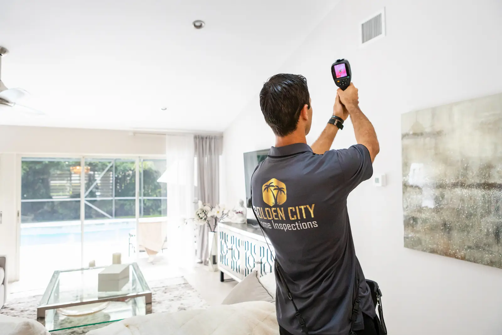 Thermal imaging during inspection